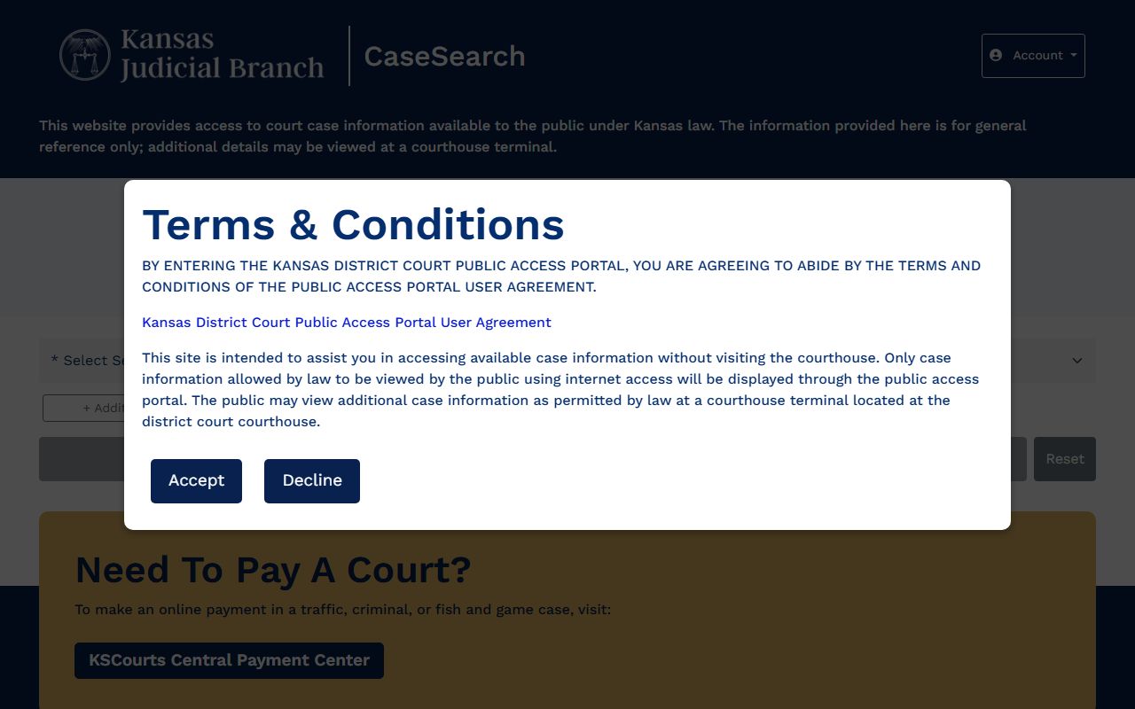 Stanton County court records Kansas CaseSearch portal