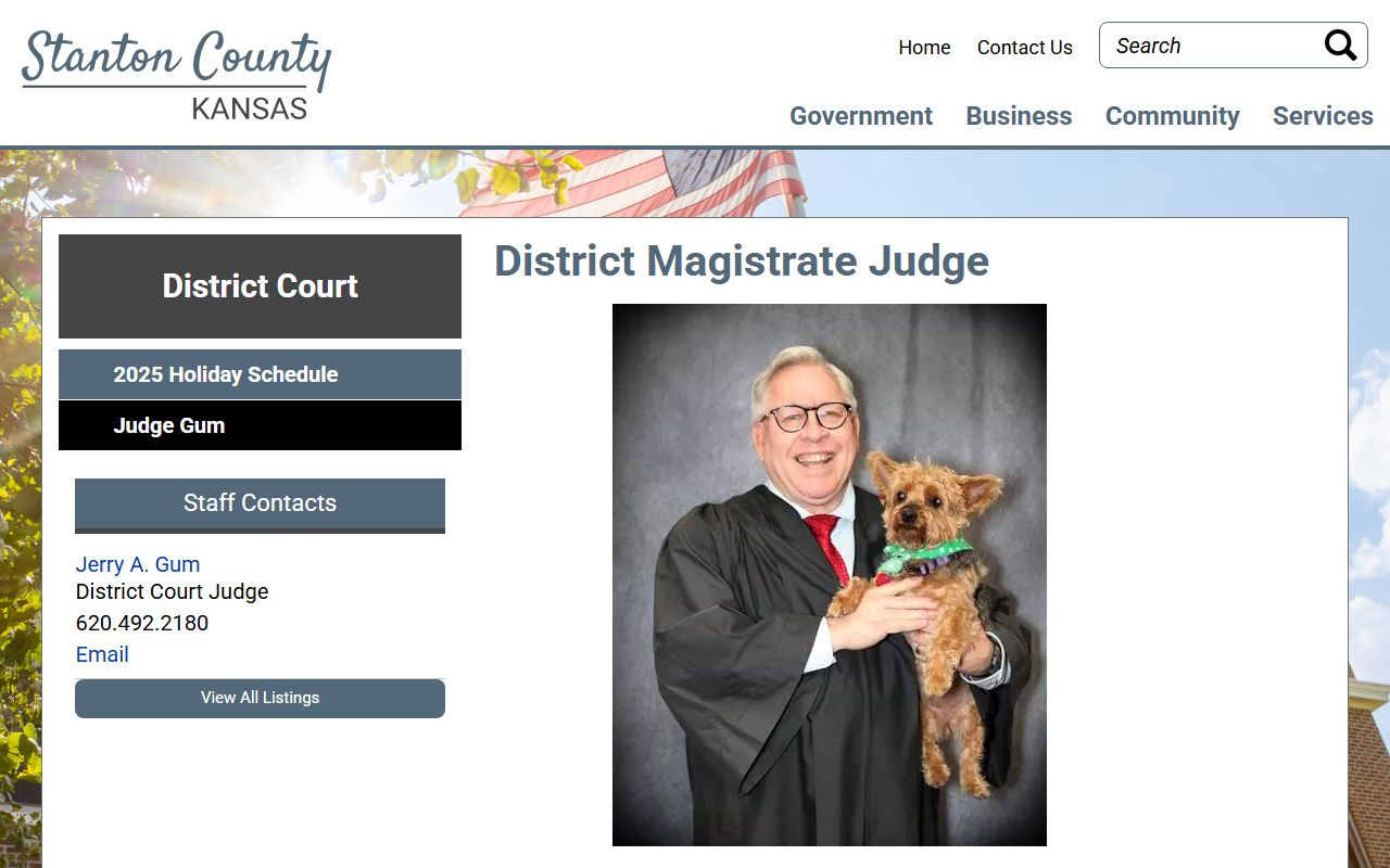 Stanton County District Court magistrate judge page