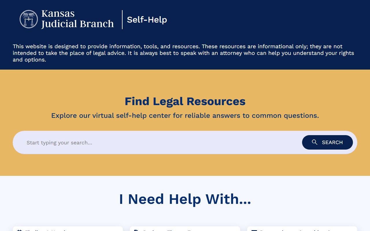 Stanton County probate records Kansas Self-Help court forms page